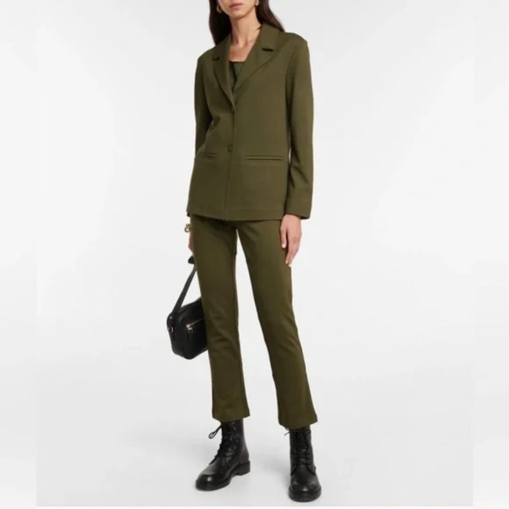 NWT Max Mara Leisure Cluny Blazer Jacket‎ Olive Green Small